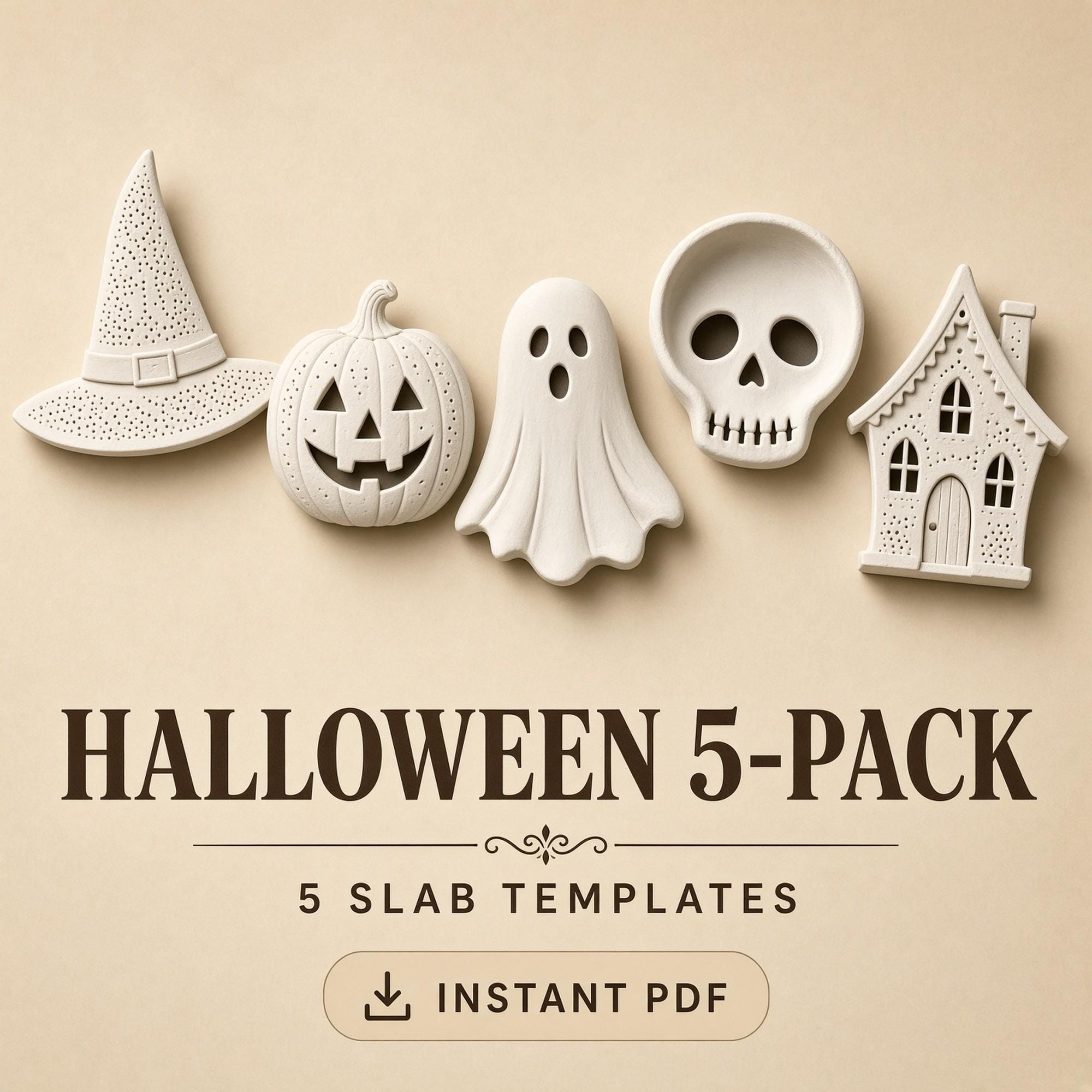 Slab Pottery Halloween 5-Pack Kit