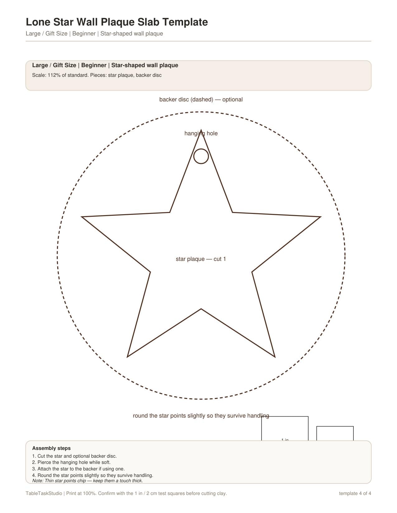 Lone Star Plaque