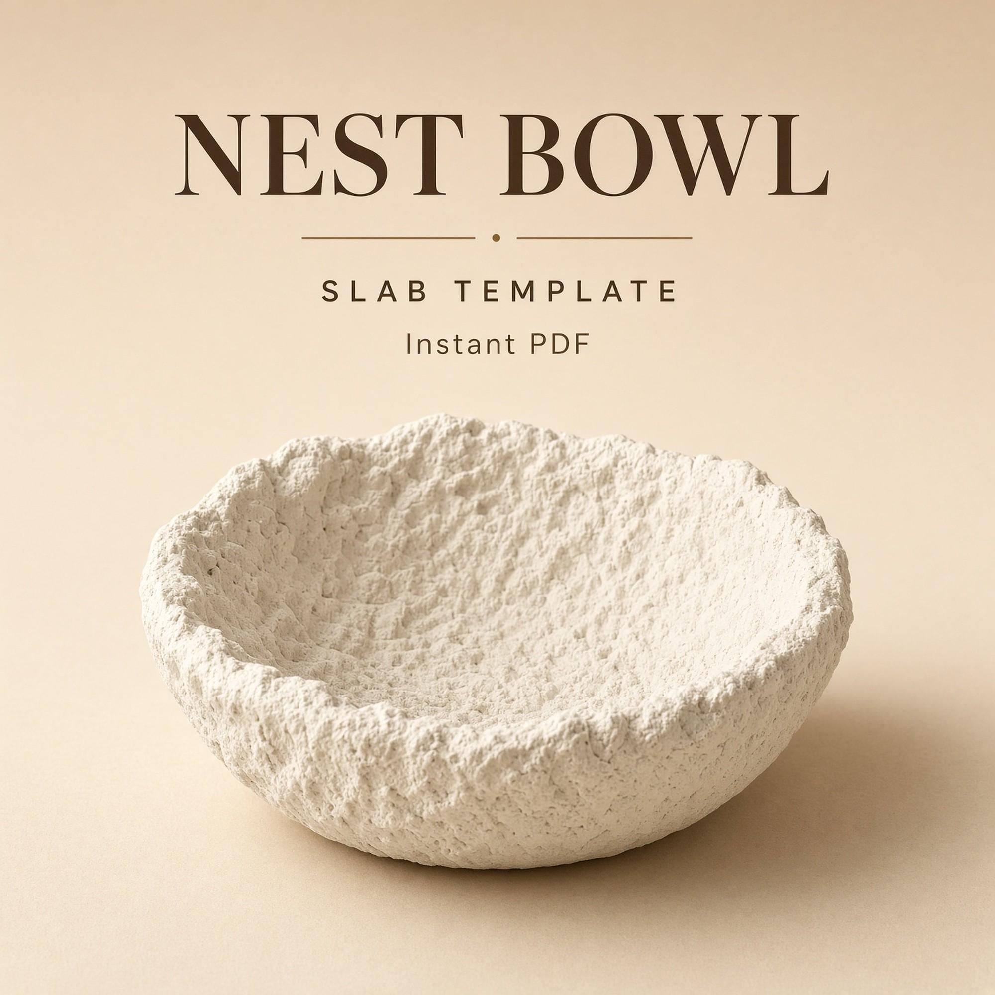Nest Bowl Pottery Template