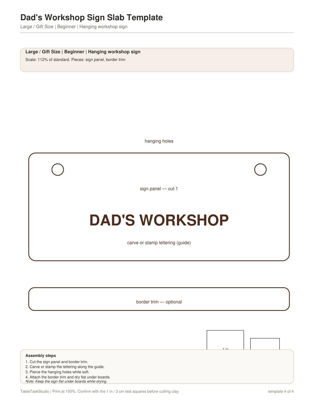 Workshop Sign