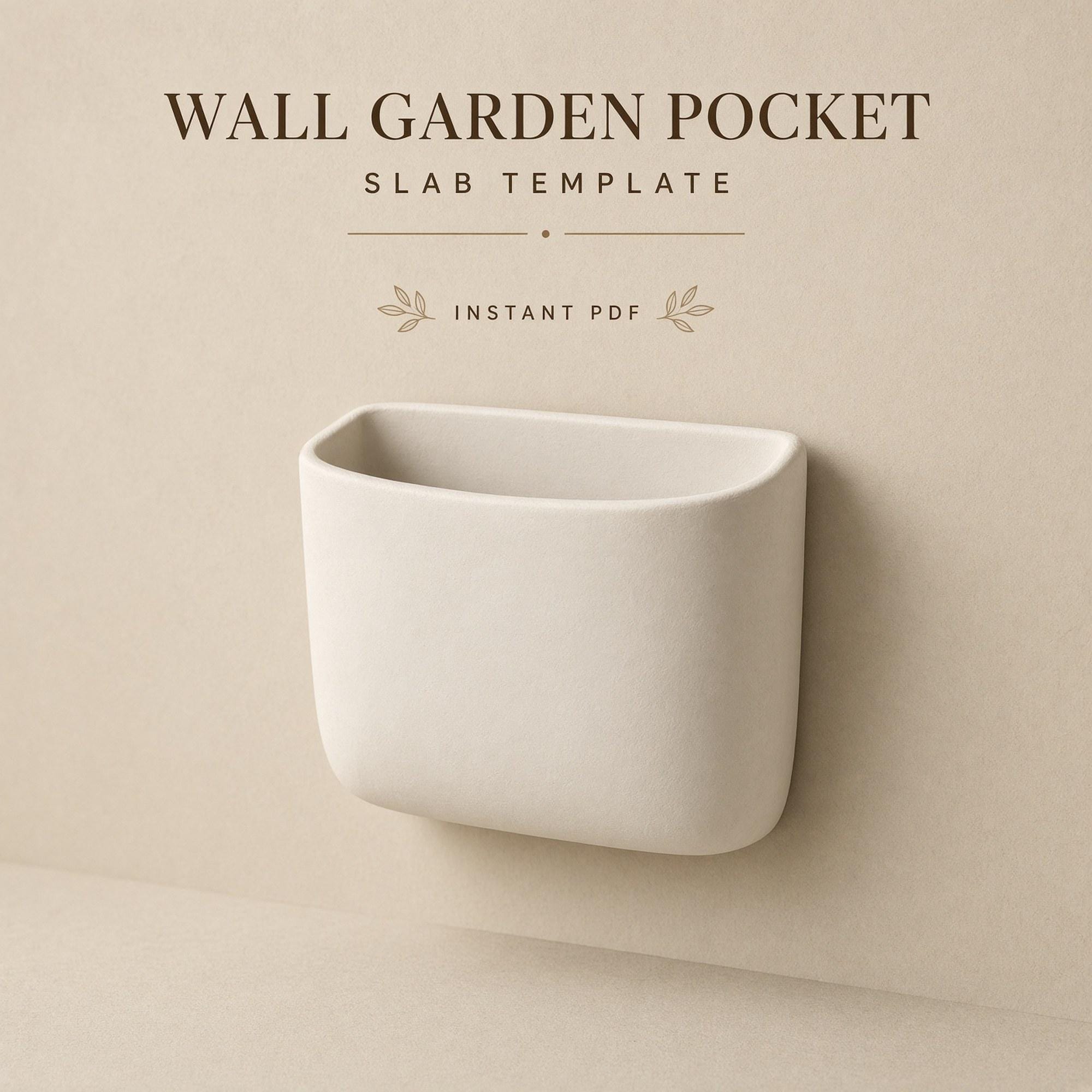 Wall Garden Pocket Pottery Template