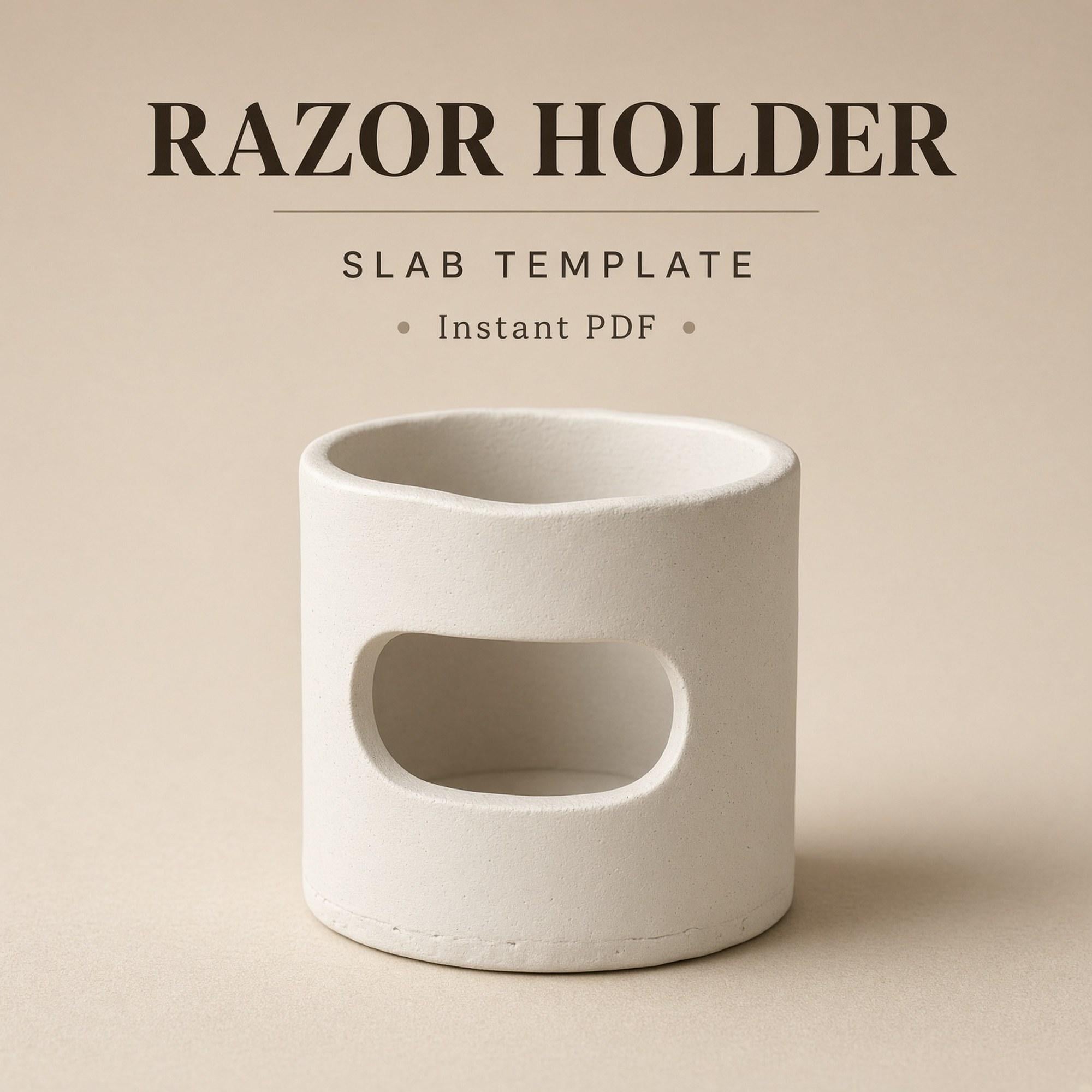Razor Holder Pottery Template