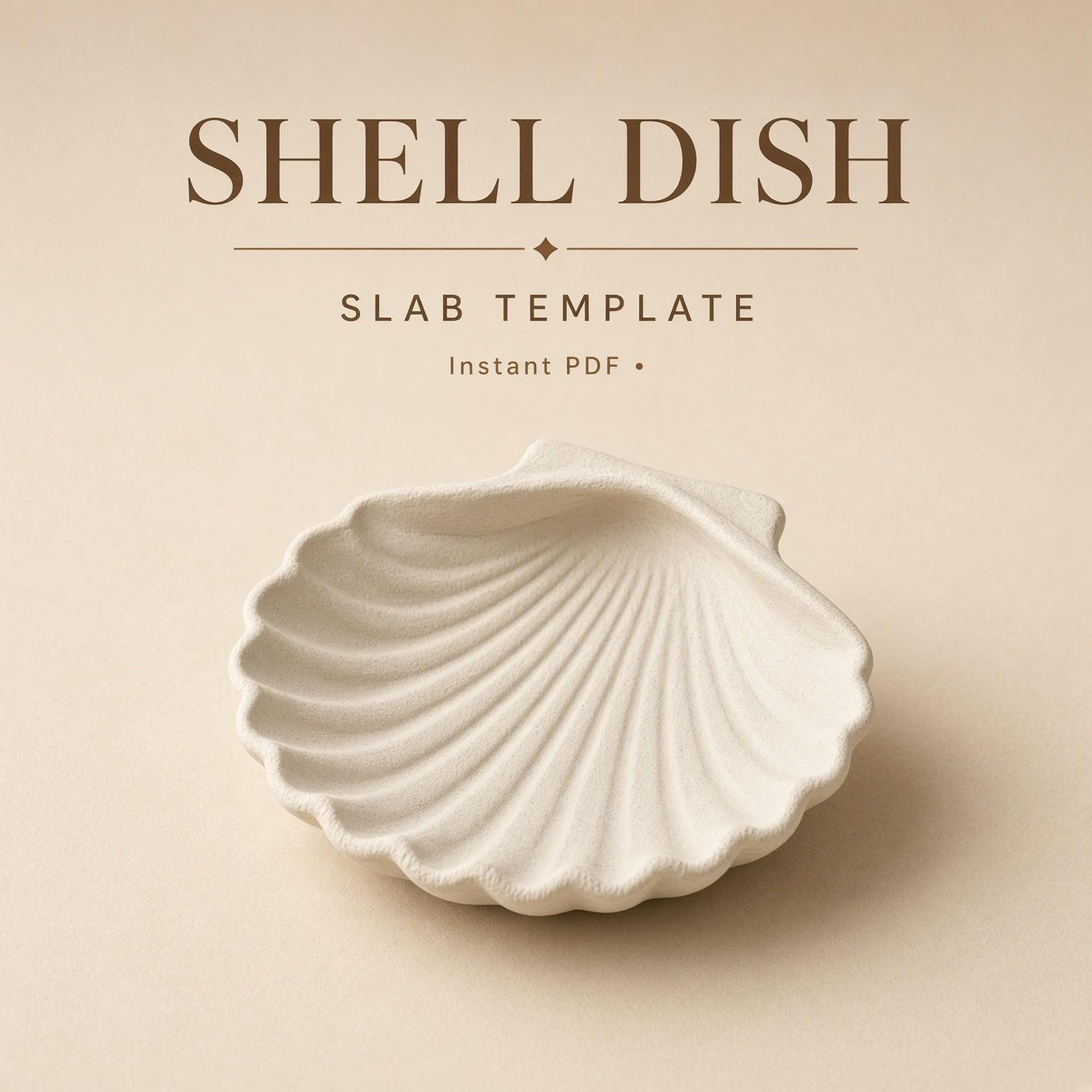 Shell Dish Pottery Template