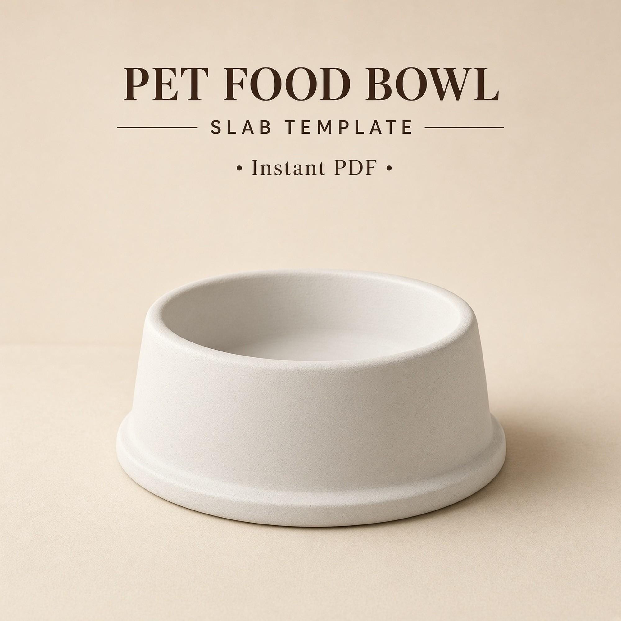 Pet Food Bowl Pottery Template