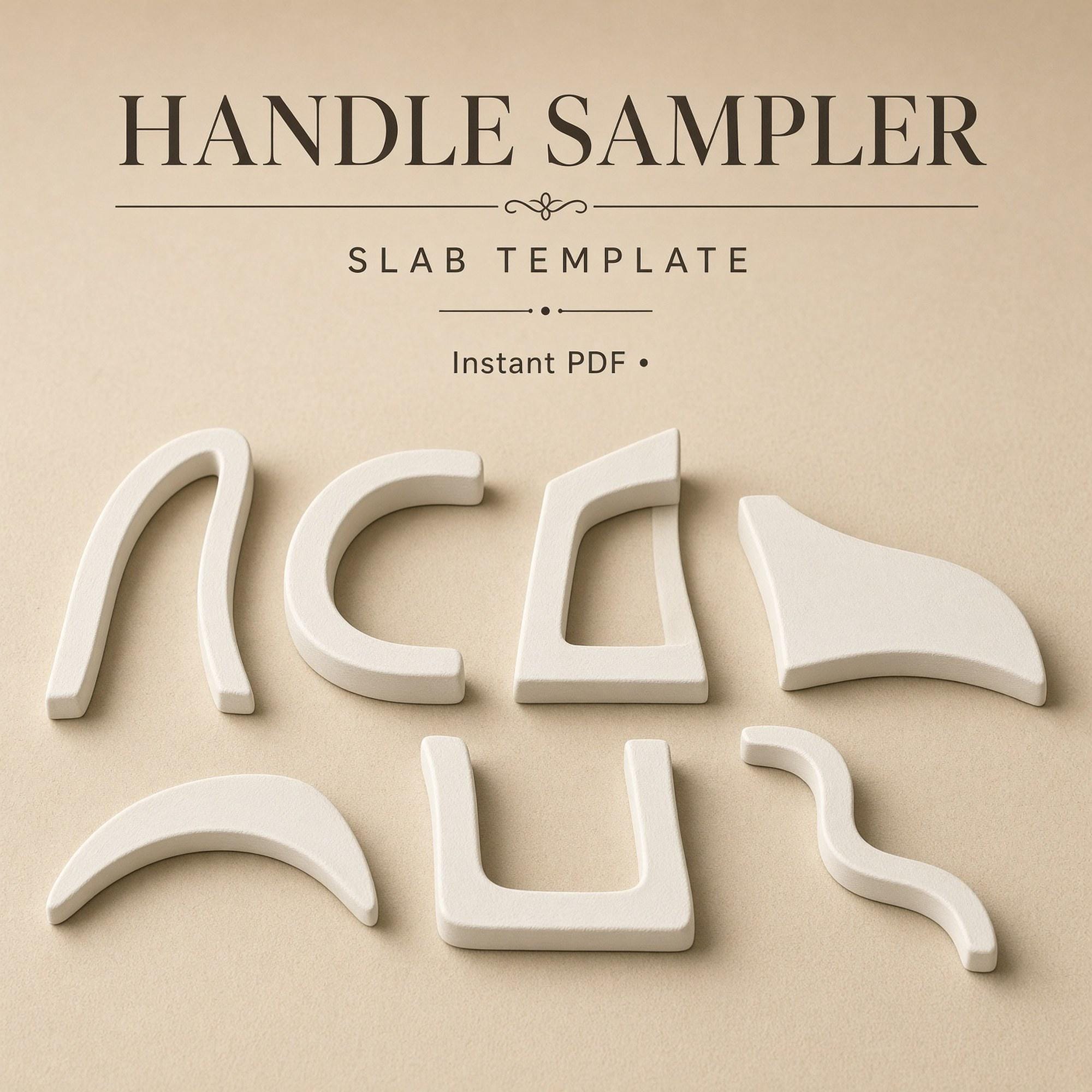 Handle Sampler Pottery Template