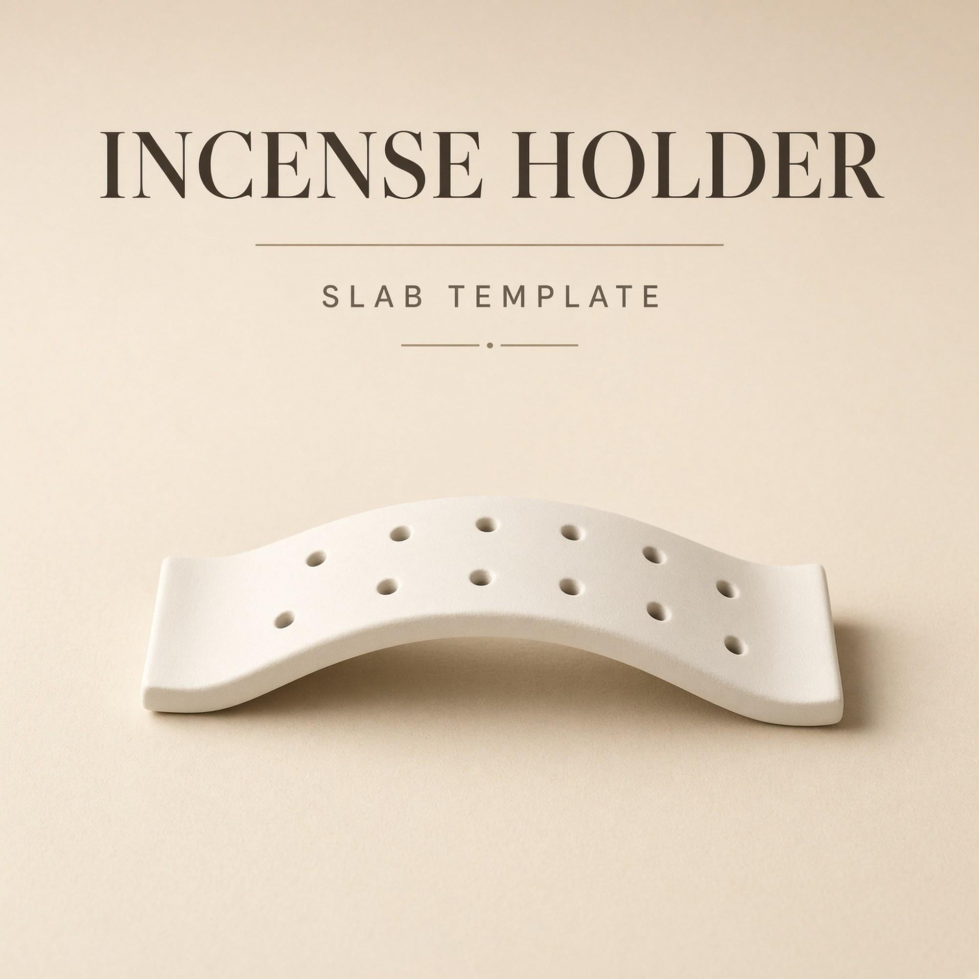 Incense Holder Pottery Template