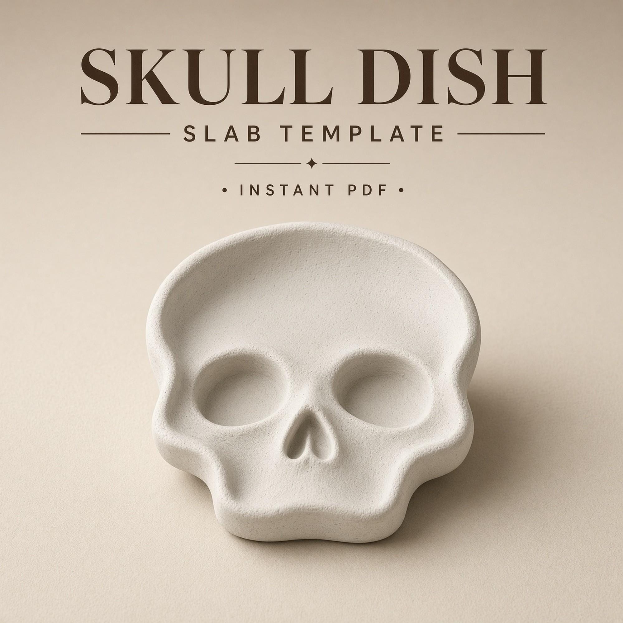 Skull Dish Slab Template PDF