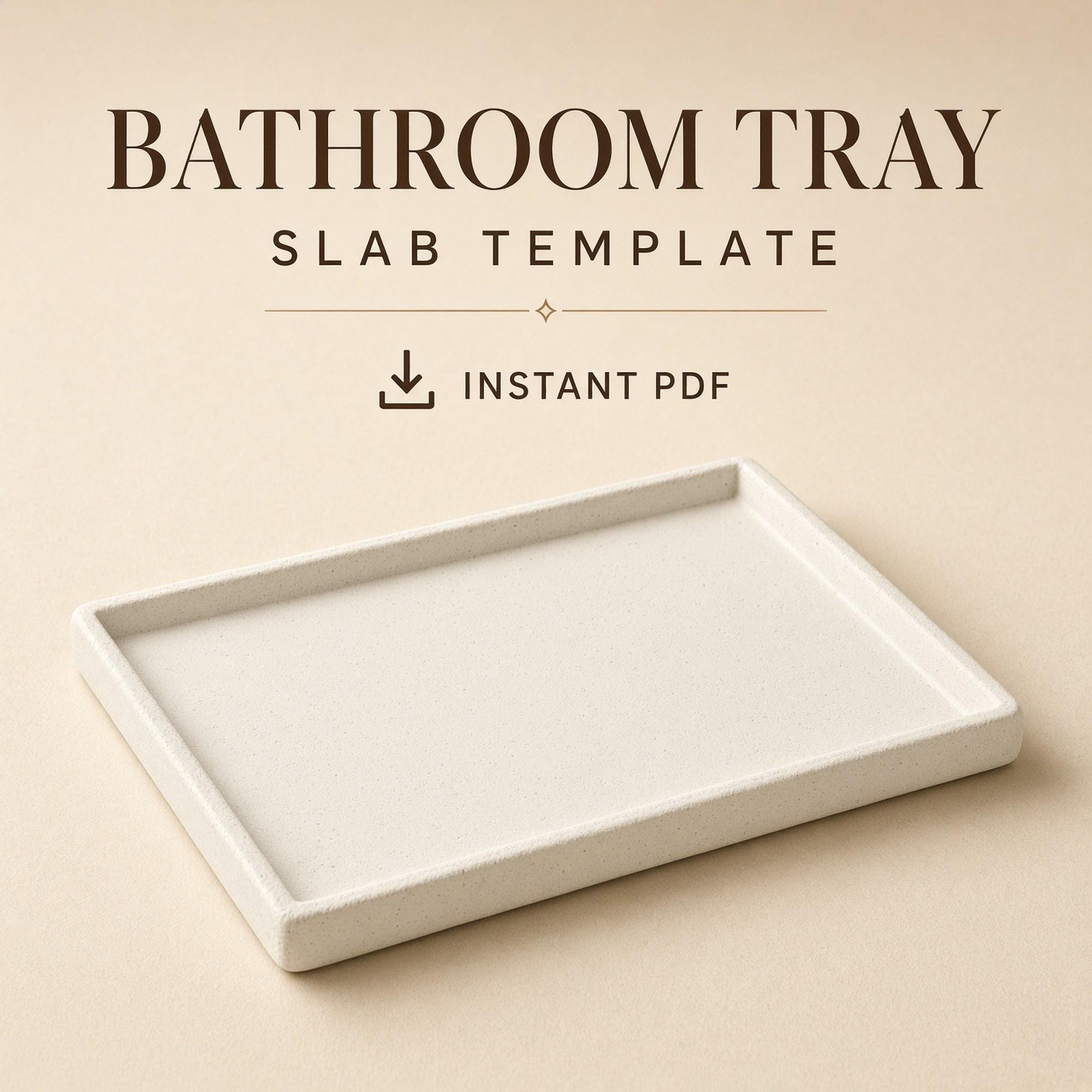 Bathroom Tray Pottery Template