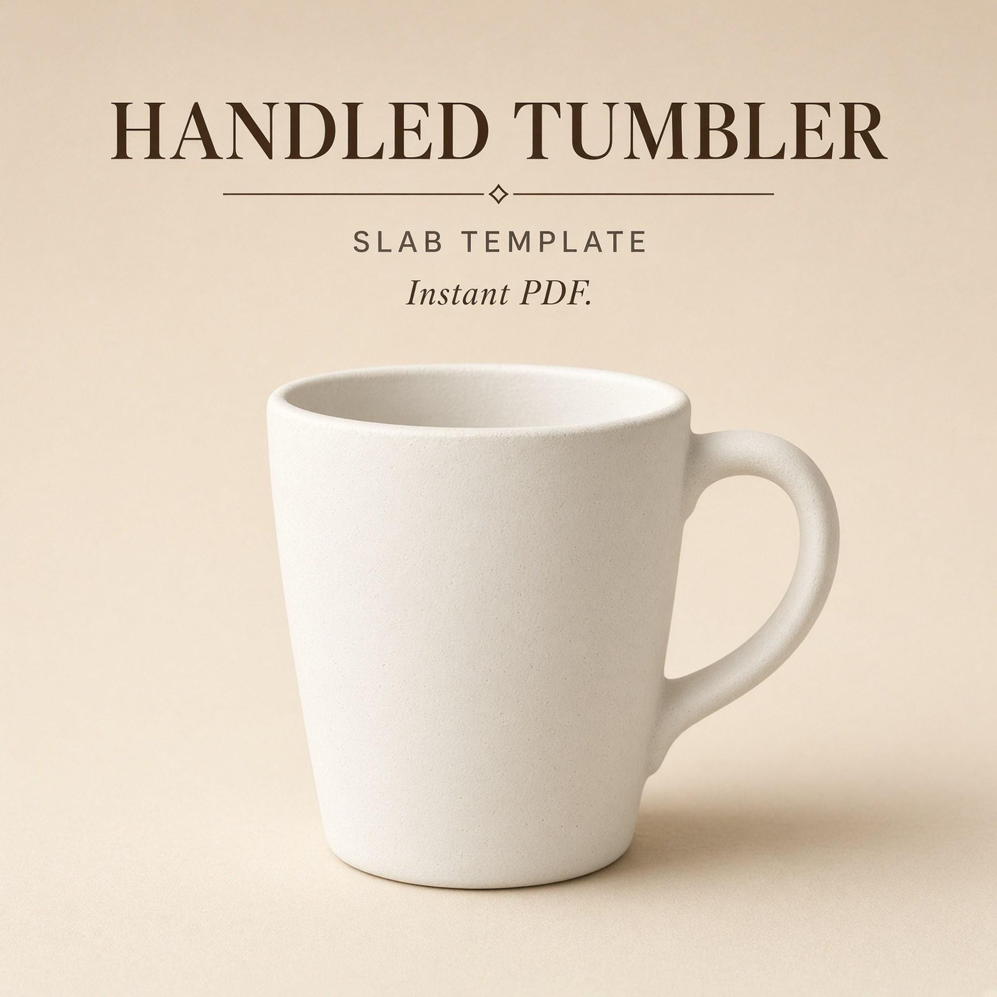 Handled Tumbler Pottery Template