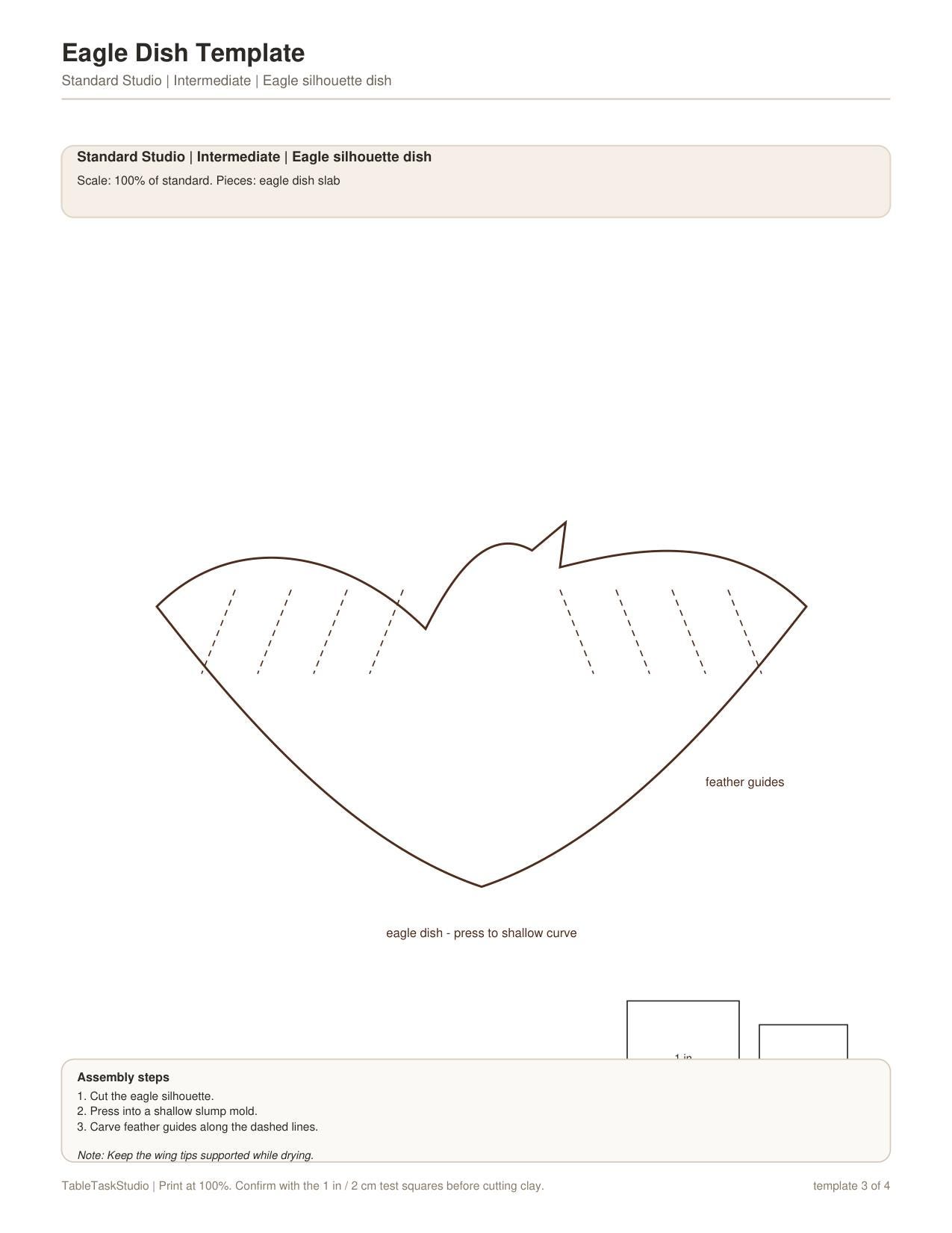 Eagle Dish Template