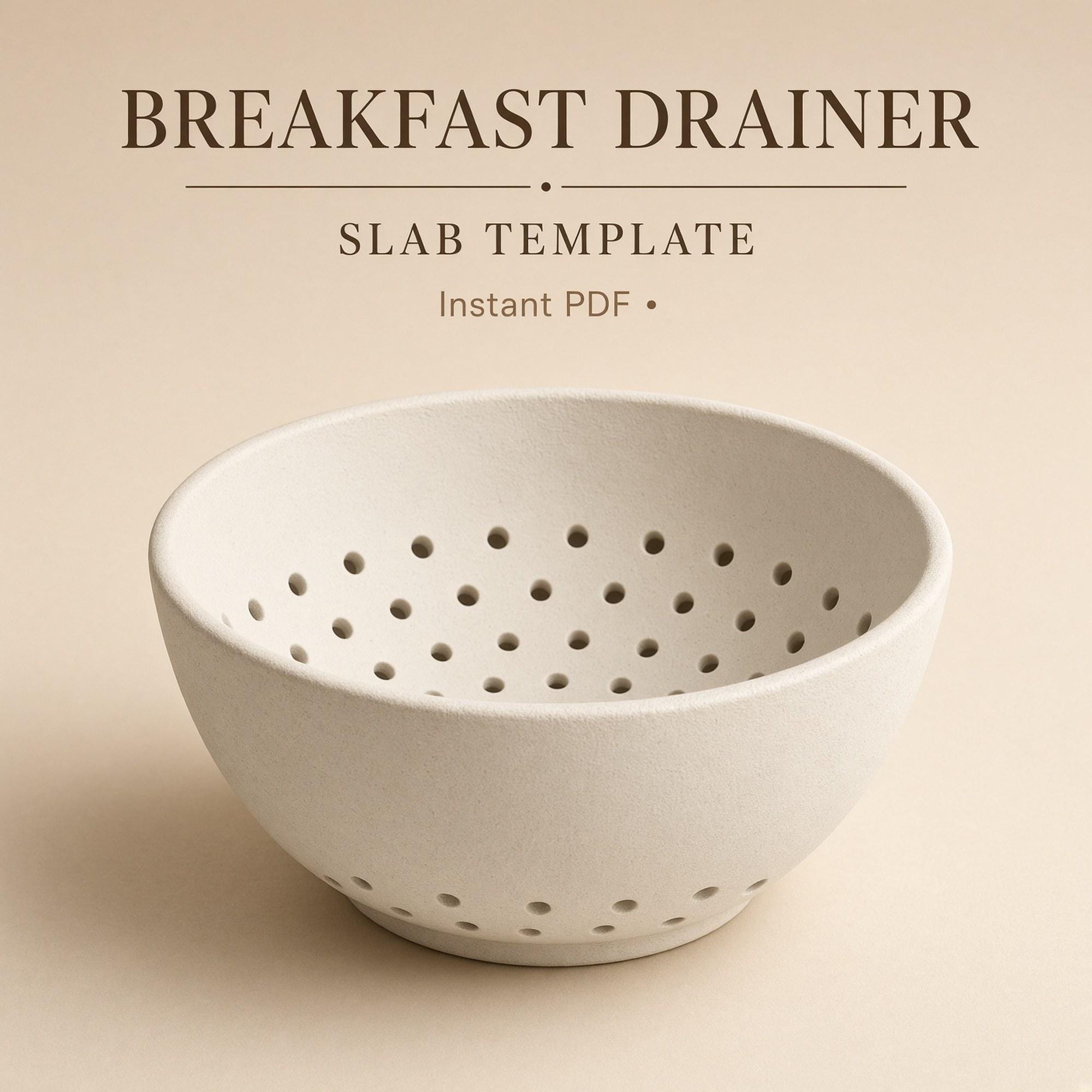 Breakfast Drainer Pottery Template