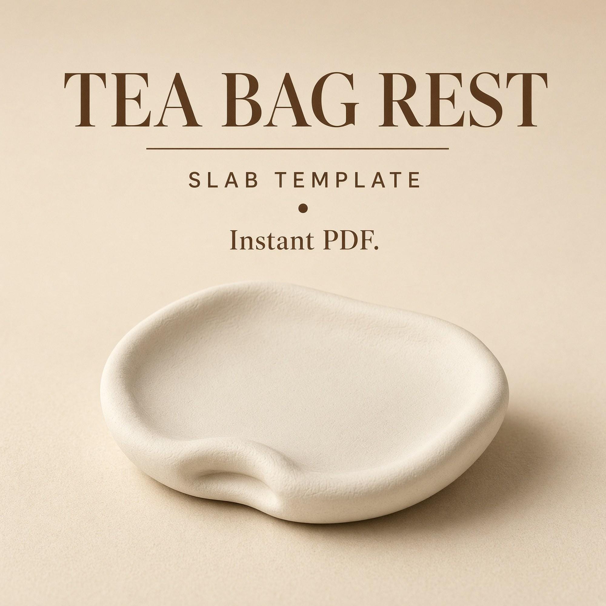 Tea Bag Rest Pottery Template