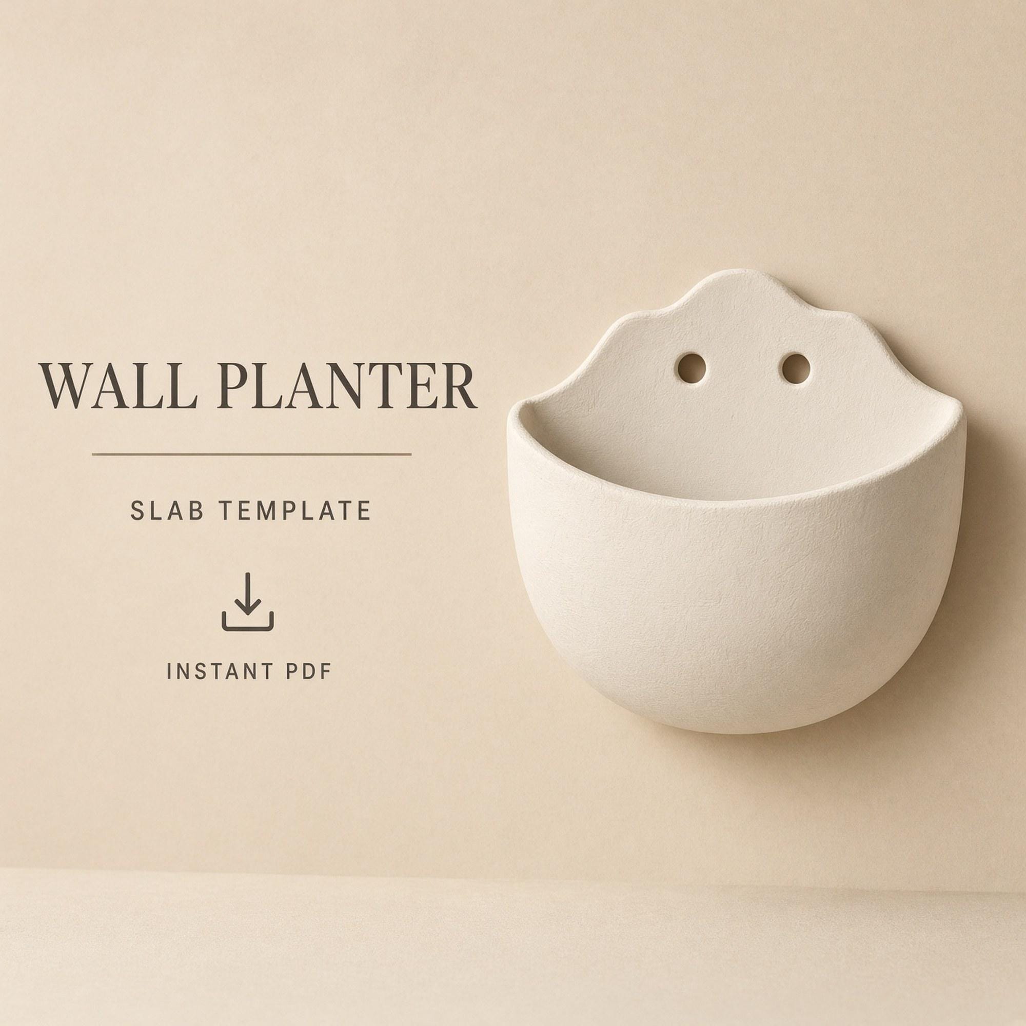 Wall Planter Pottery Template