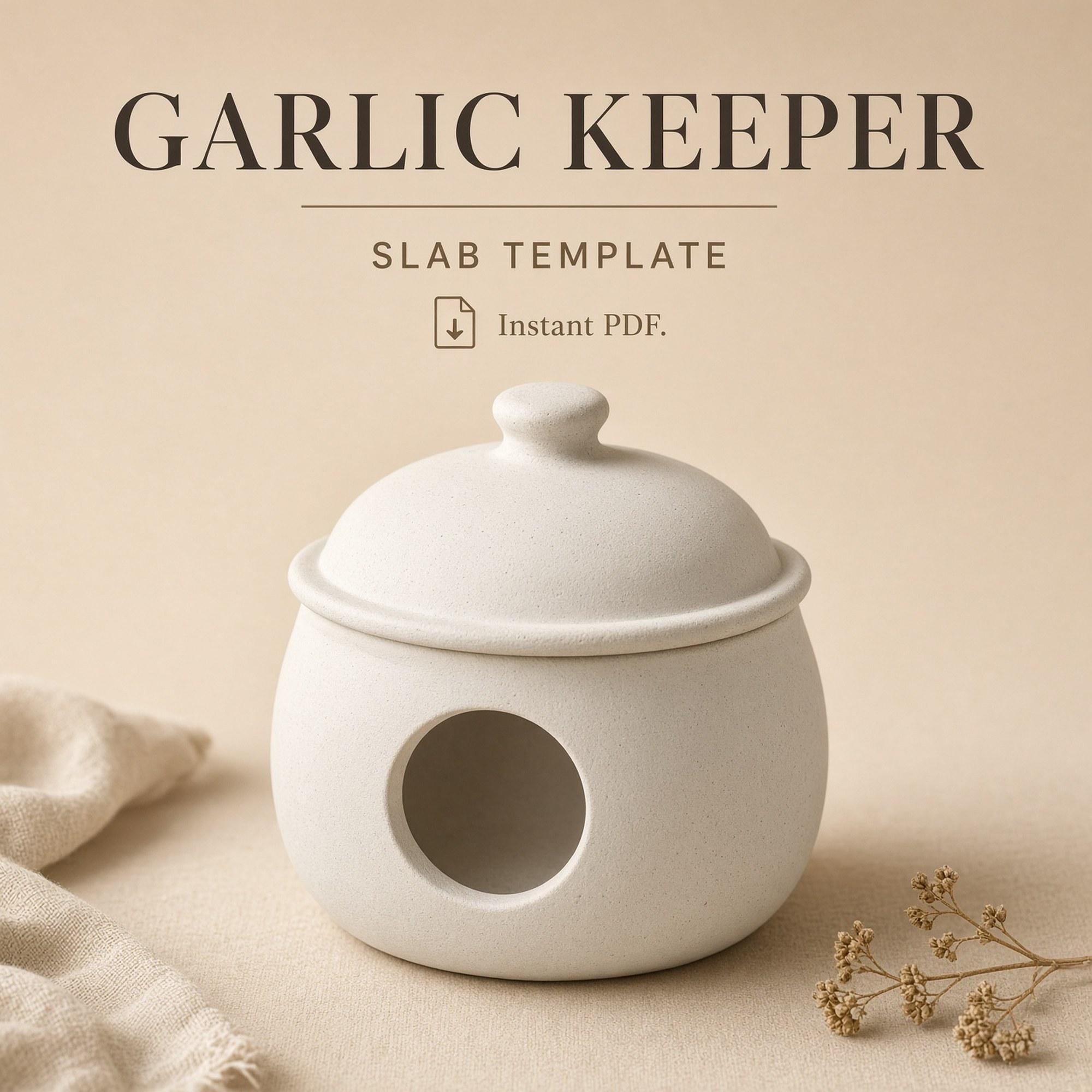Garlic Keeper Pottery Template