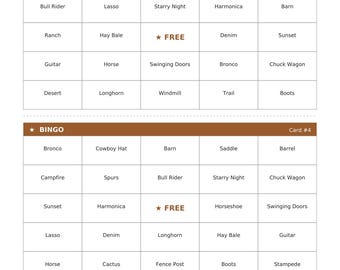 Party Games Mega Bundle | 36 Printable Games | Halloween Casino Night Rodeo Western | Bingo Trivia Charades