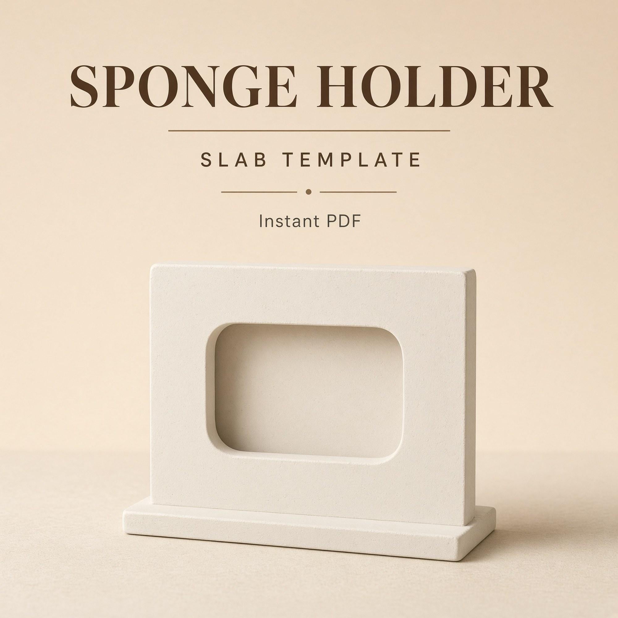 Sponge Holder Pottery Template