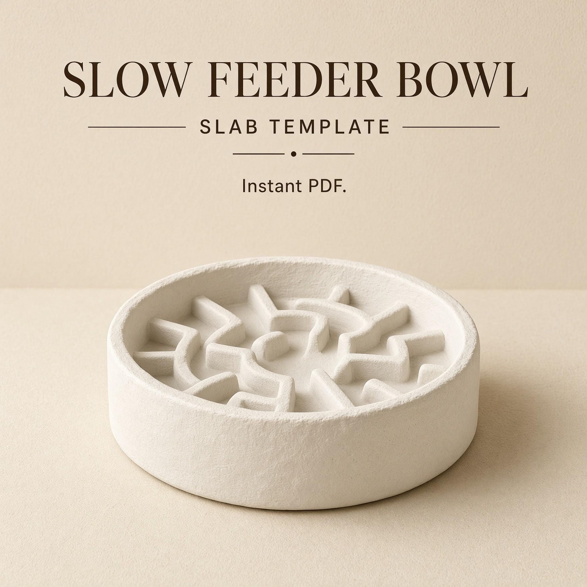 Slow Feeder Bowl Pottery Template
