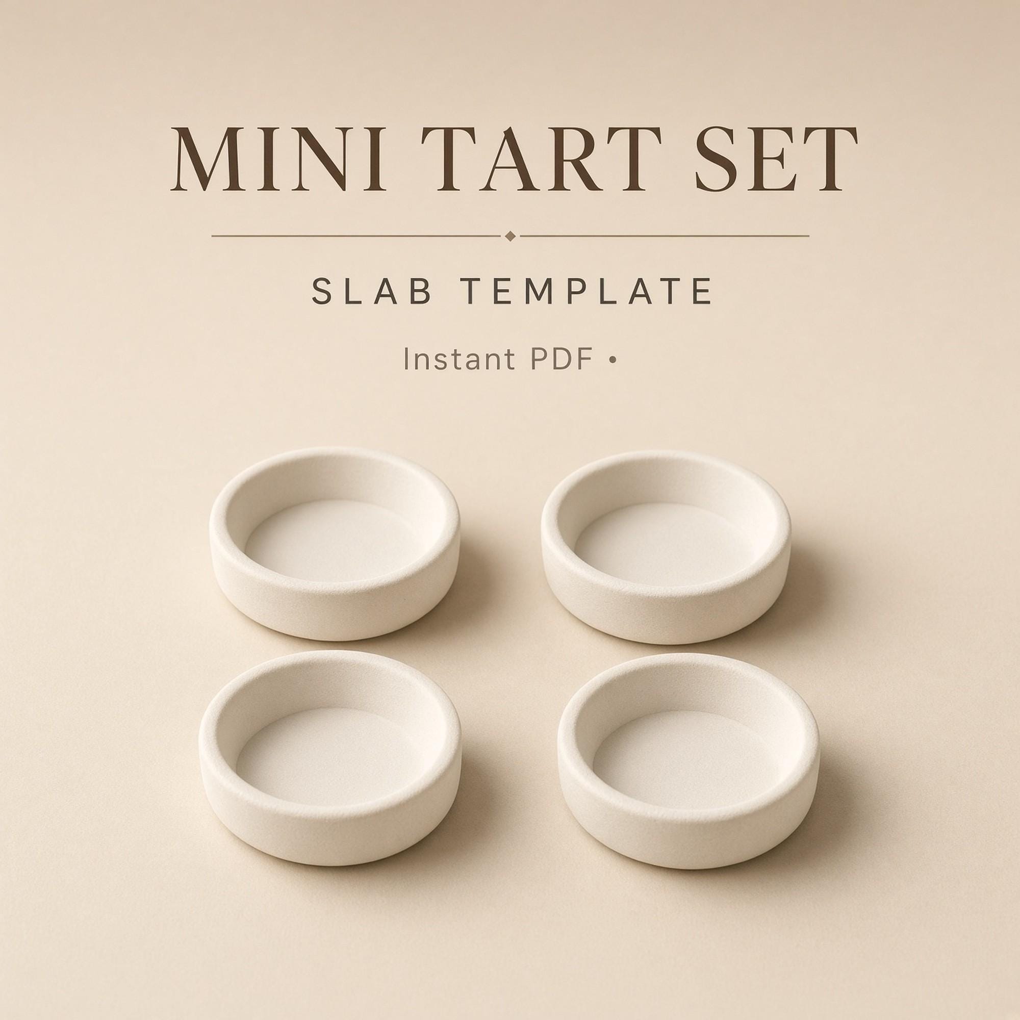 Mini Tart Dish Slab Template PDF