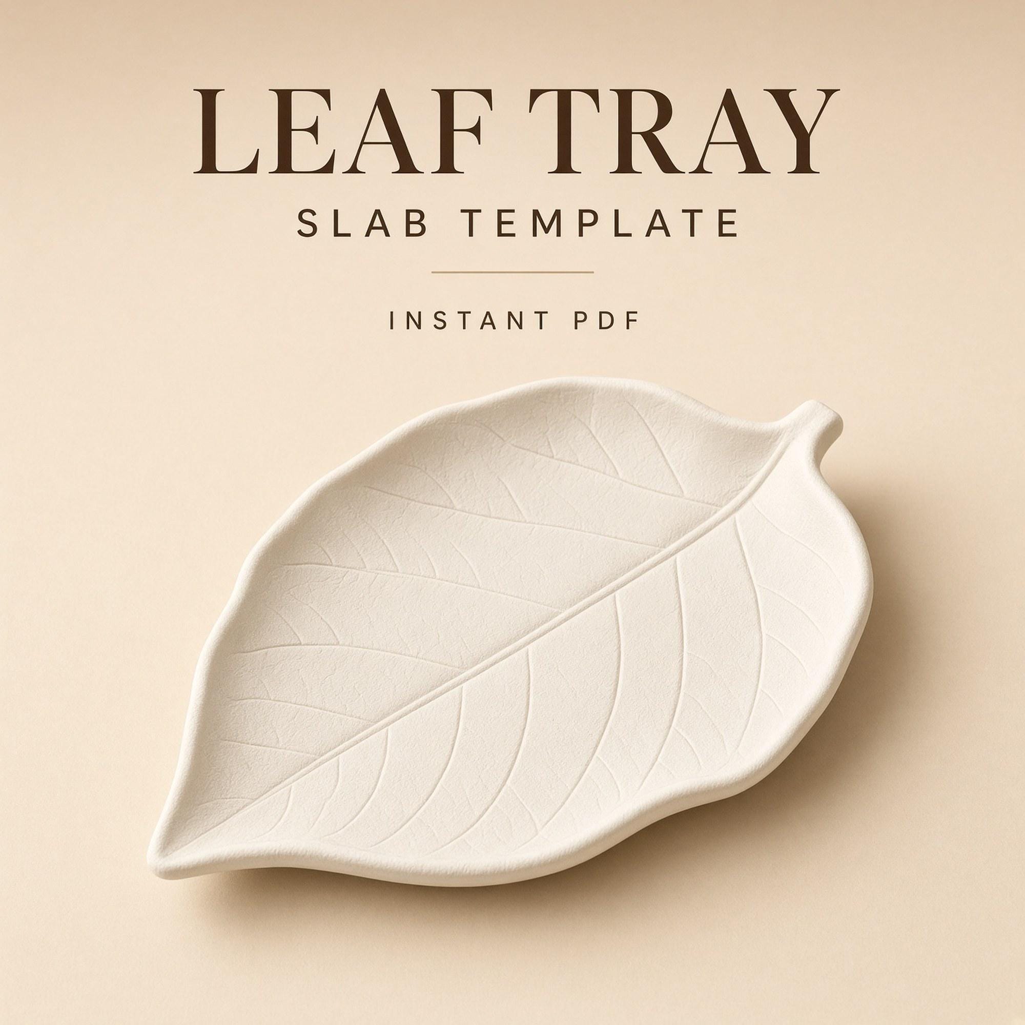 Leaf Tray Pottery Template