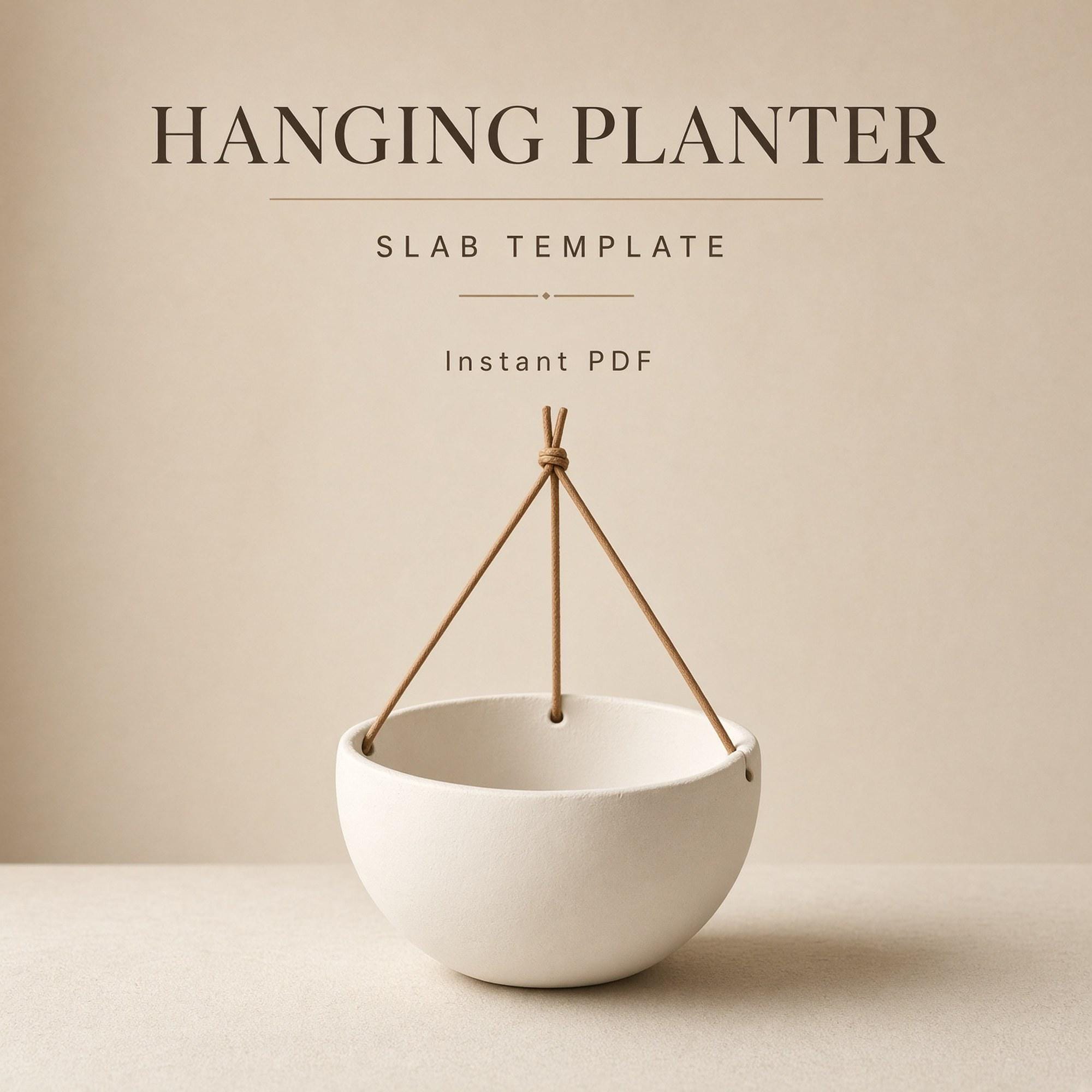 Hanging Planter Pottery Template