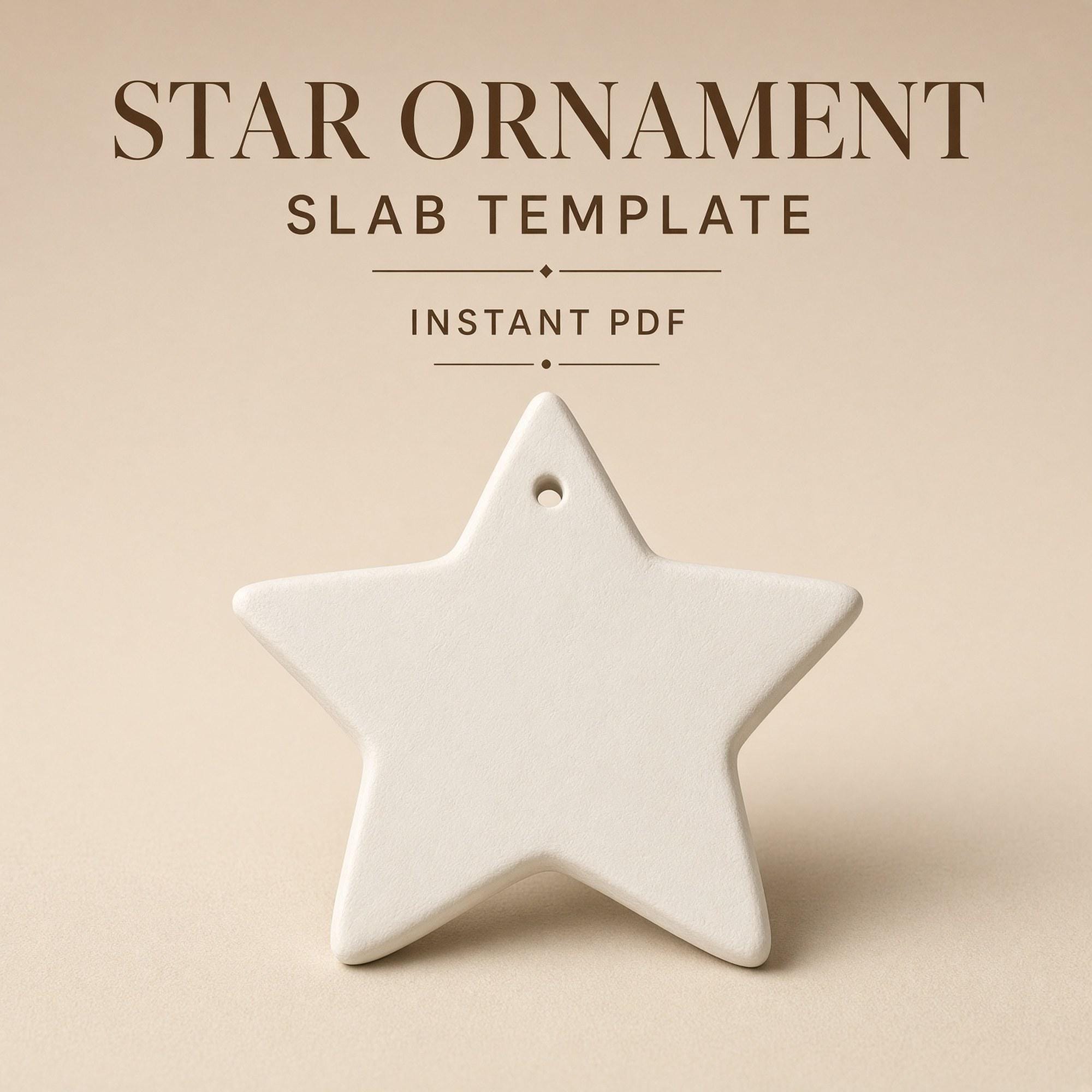 Star Ornament Pottery Template
