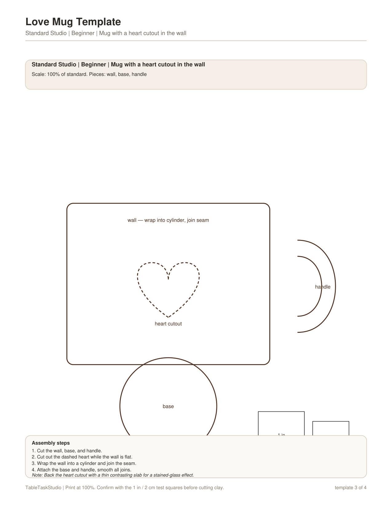 Love Mug Template