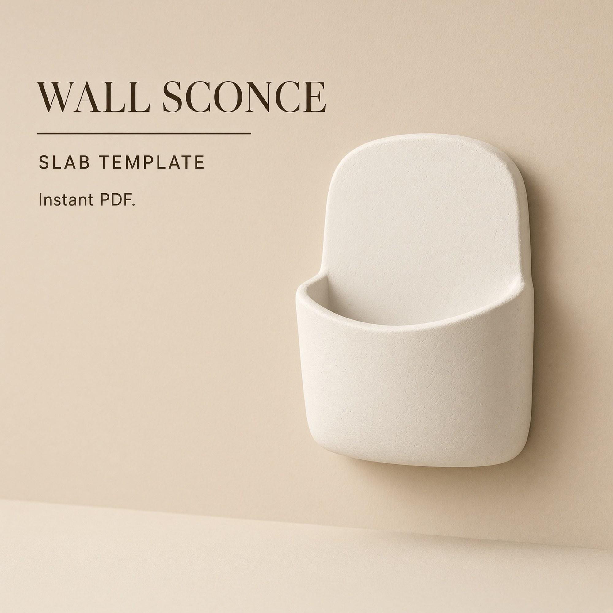 Wall Sconce Pottery Template