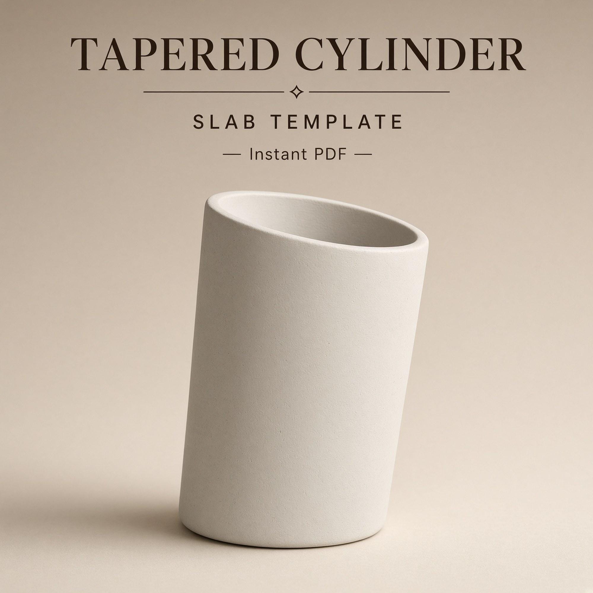 Tapered Cylinder Pottery Template