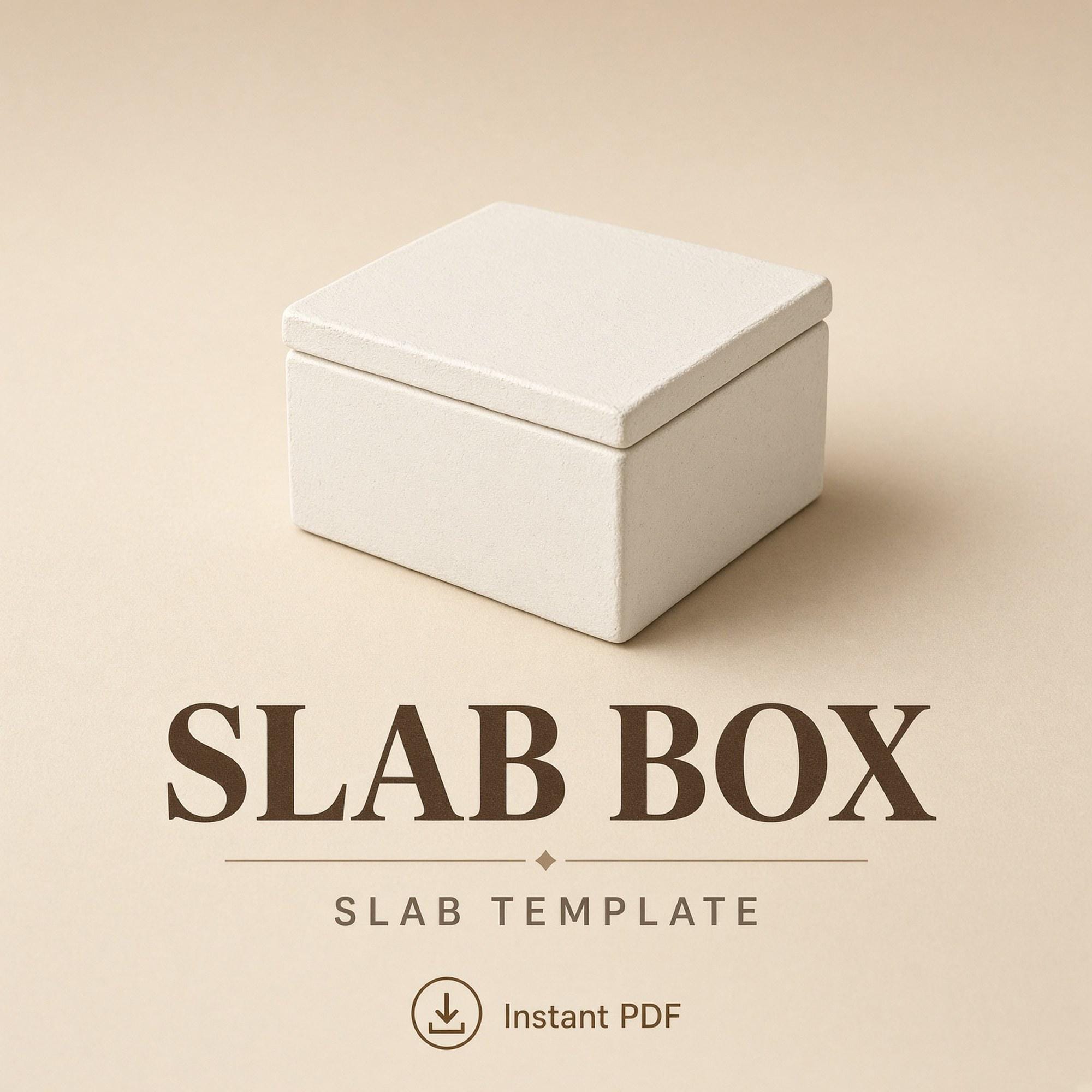 Slab Box Pottery Template