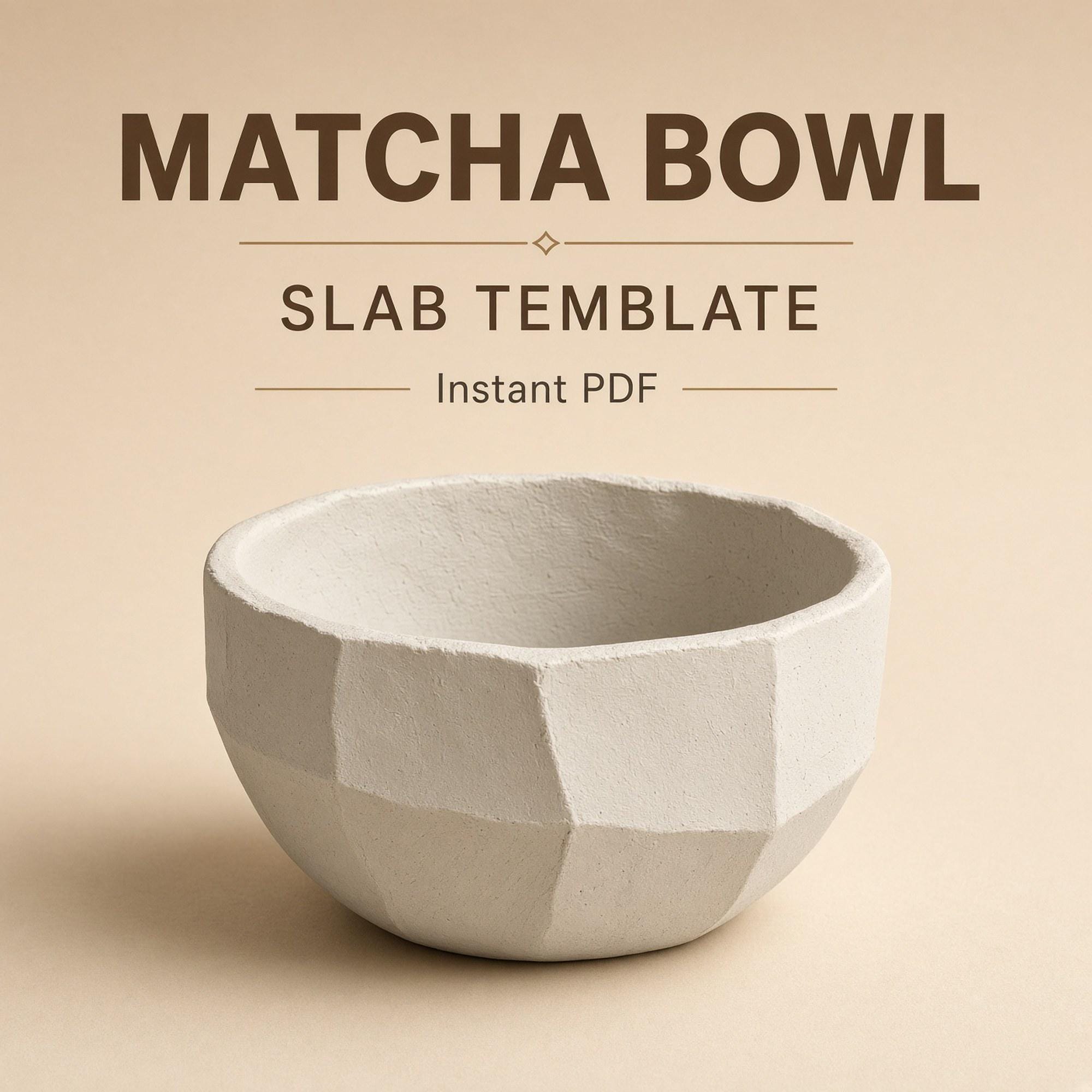 Matcha Bowl Pottery Template
