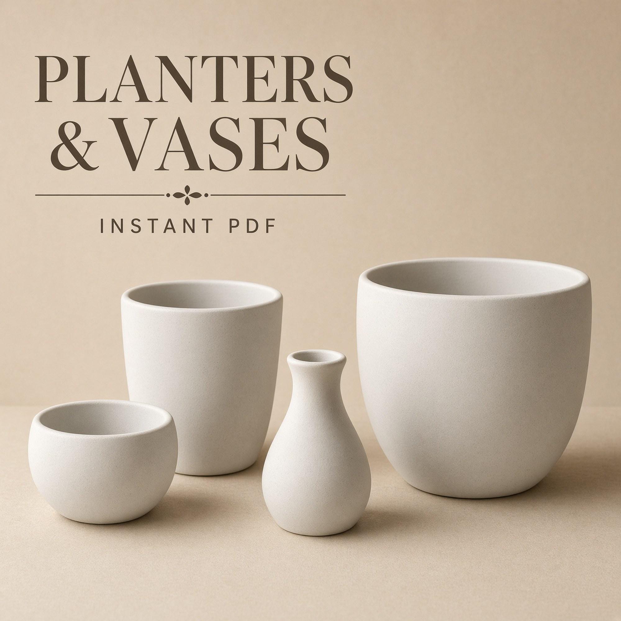 Slab Pottery Planter & Vase Kit