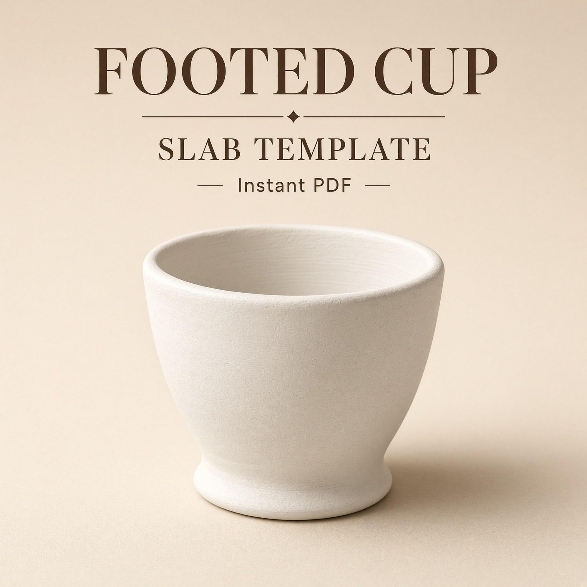 Footed Cup Pottery Template