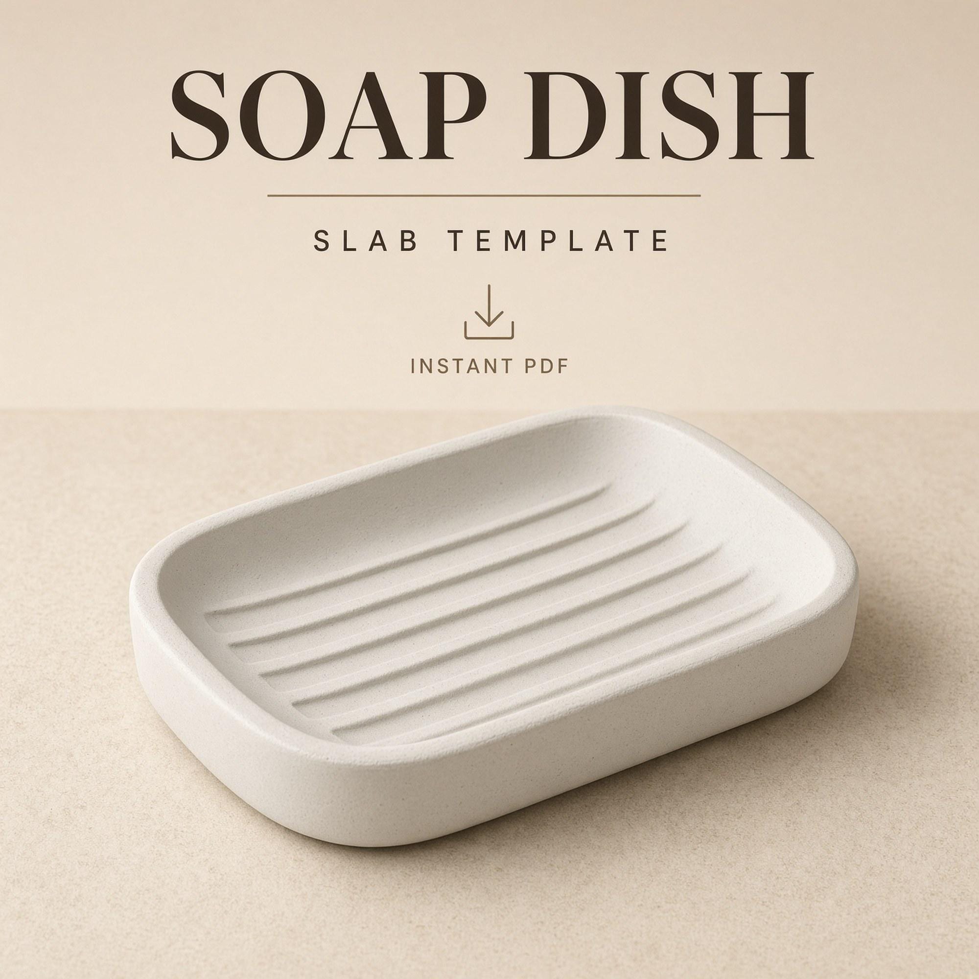 Slab Pottery Soap Dish Template