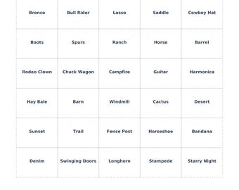 Rodeo Western Party Games Printable Bundle | 12 Games | Bingo Trivia Word Search Charades | Ranch Party