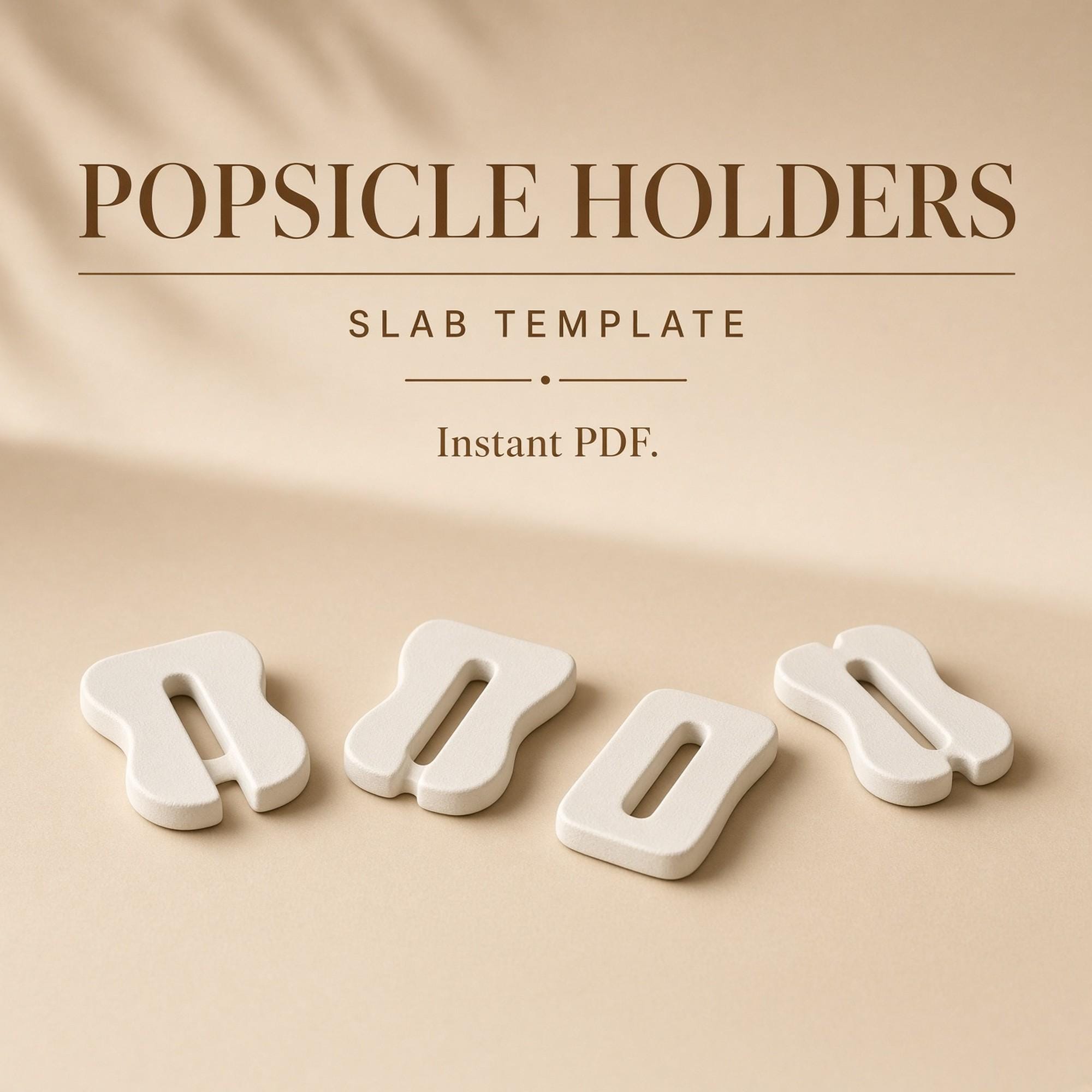 Popsicle Holder Slab Template PDF