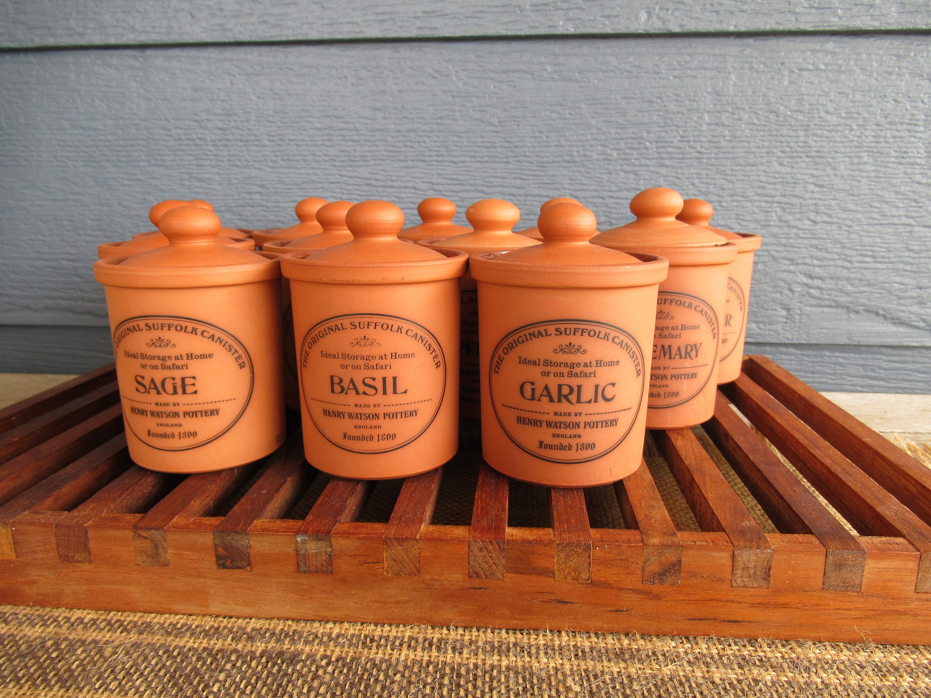 Vintage Henry Watson Pottery Spice Jar Coriander and Bay Etsy Canada