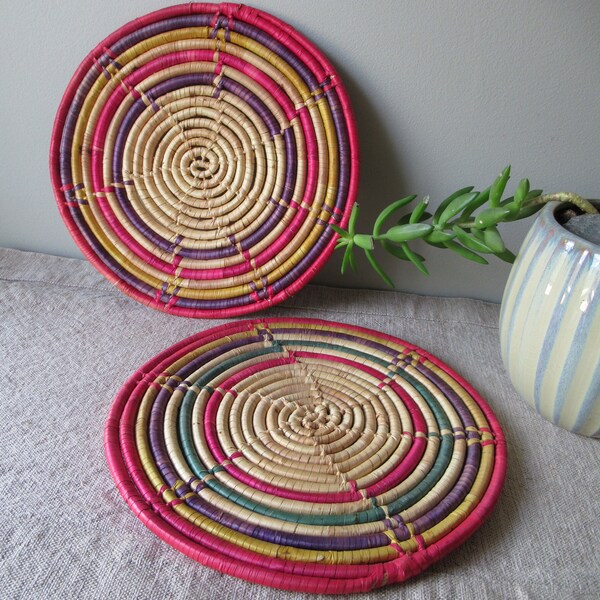 Straw Trivets Etsy