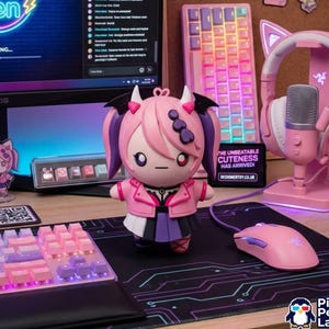 4" Anime Sprite I.Mouse Custom 3D Printed Sprite & Desk Companion