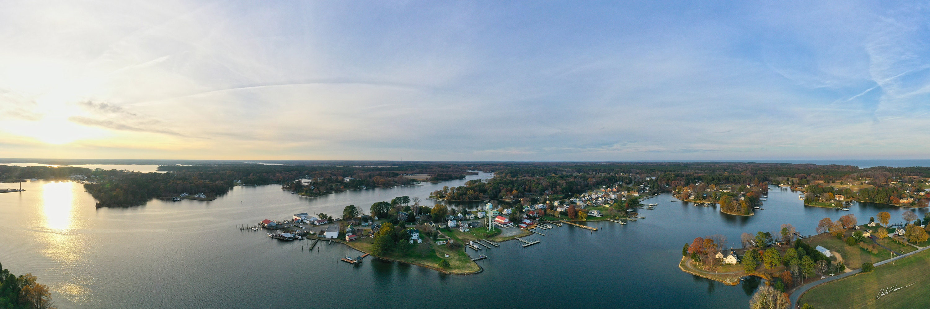 Reedville, Virginia Aerial Panorama Photograph December 2020 Etsy