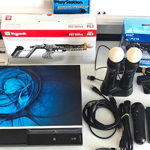 PS3 Console 3TB Fat Style, CFW Ultimate Shooter Edition - Full Light Gun Bundle Ready for All the Best