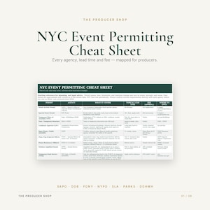 Overzicht van evenementenvergunningen in New York City | Instanties, kosten, termijnen (digitale download) afbeelding 1