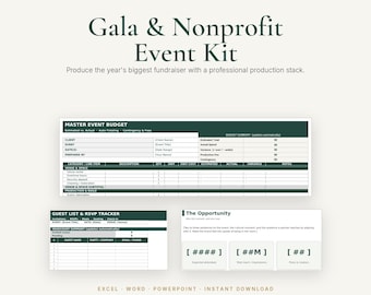 Evenementpakket voor non-profitorganisaties | Budget, tijdschema, draaiboek (digitale download)