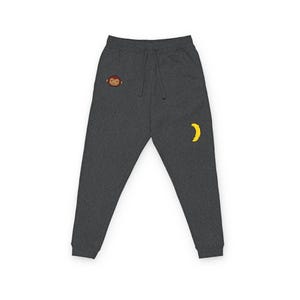 Pantalones deportivos Pixel Monkey & Banana / Pantalones deportivos bordados