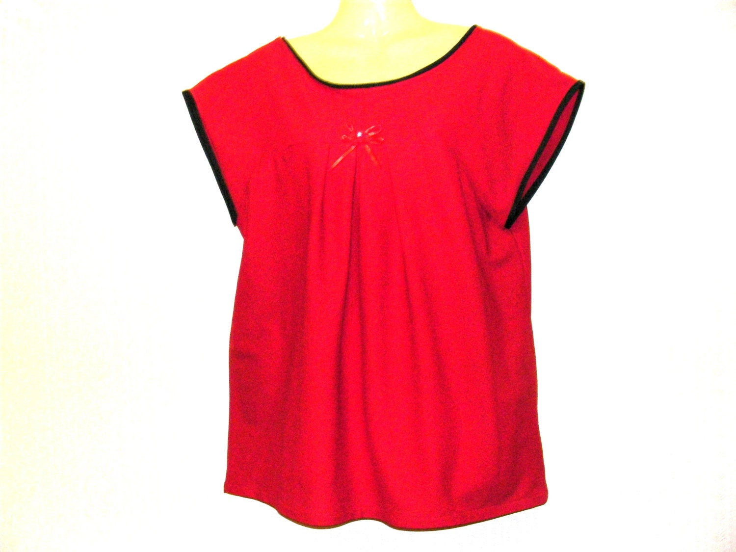 Womens Red T Shirtsred T Shirtstopswomens T Shirts Womens Etsy UK