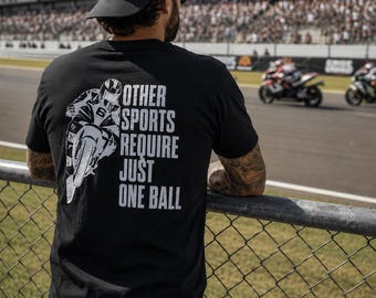 T-shirt met omtreklogo van het eiland Man | TT-motorraces