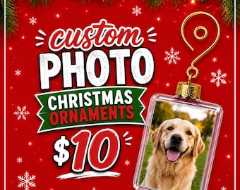 Enfeite/chaveiro de Natal personalizado com foto