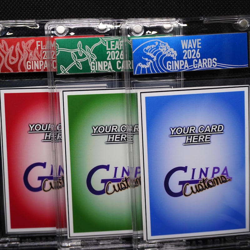 Customizable Card Labels Custom Card Slab Labels - Etsy
