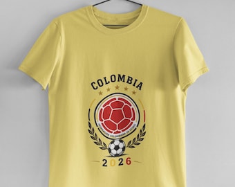 Colombia Soccer Crest 2026 T-Shirt | Football Emblem Tee | Fan Shirt