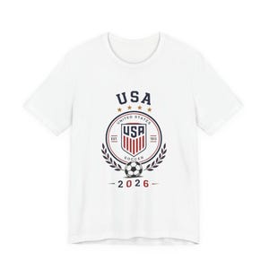 2026 USA Soccer Shirt | USMNT Football Tee | Retro Fan T-Shirt image 3
