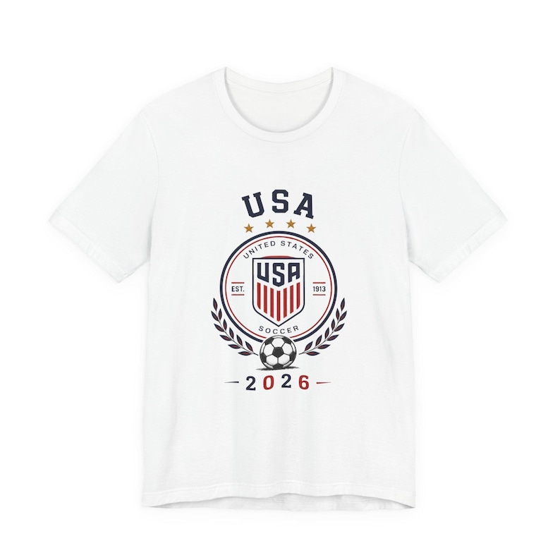 2026 USA Soccer Shirt | USMNT Football Tee | Retro Fan T-Shirt image 3